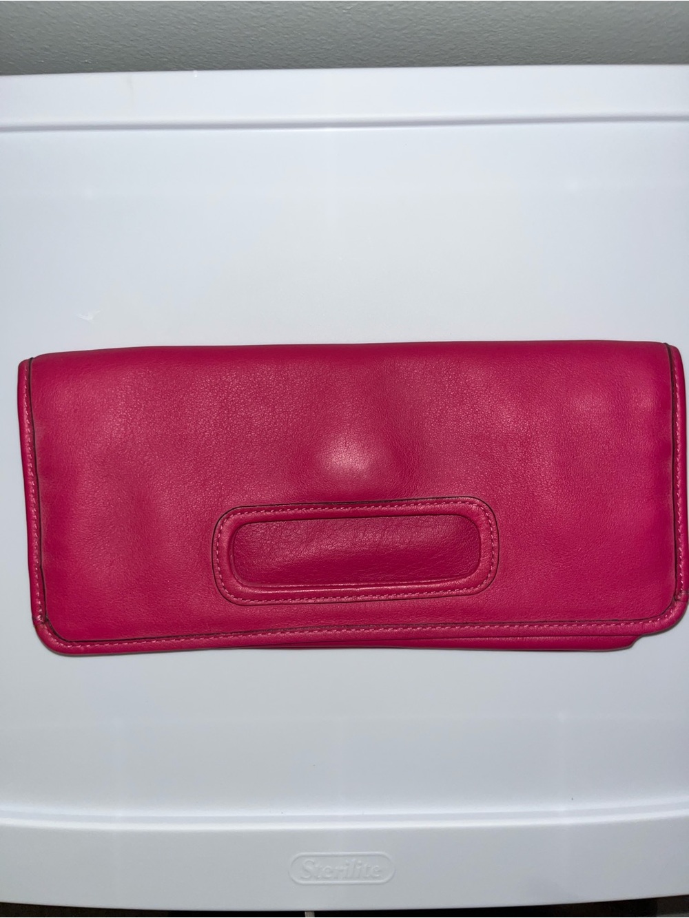 Coach Legacy Hampton Foldover Clutch in Fuchsia